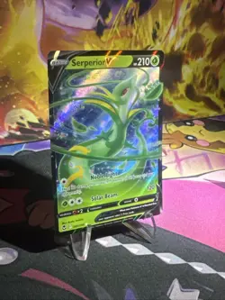 Serperior V - 007/195 - Pokemon Silver Tempest Sword & Shield Ultra Rare Card NM - Image 3