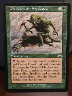1x Survival of the Fittest - German - FBB - EDH - Vintage - 129/143 - Image 1