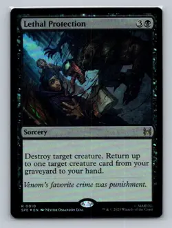 1x FOIL Lethal Protection (0010) Spider-Man Eternal Legal SPE MTG Magic NM - Image 1