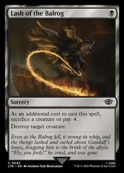 Lash of the Balrog The Lord of the Rings: Tales of Middle-earth MTG NM - Image 1