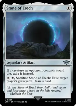 x4 Stone of Erech - Foil U MTG The Lord of the Rings: Tales of Middle-Earth M/NM - Image 1