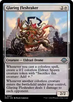 X 1 Glaring Fleshraker NM-M Modern Horizons 007 MTG Magic The Gathering - Image 1