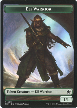 Vivien Reid / Elf Warrior (25/19) Doubled-Sided Token - Foundations - Image 2