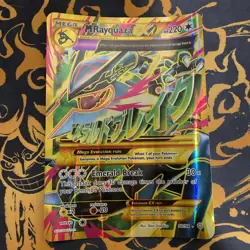 Mega M Rayquaza EX - 98/98 - Ancient Origins Full Art Gold - Jumbo Pokemon Card - Image 1
