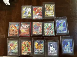 Pokemon TCG 13 Card Lot With Gx, Vstar, V and Ex Cards - Image 1