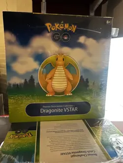 Pokemon GO Premier Deck Holder Collection Dragonite VSTAR FACTORY SEALED!! - Image 2