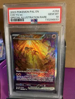 Pokemon TCG 2023 Pokemon Pal En Chi-Yu Ex Special Illustration Rare 259 PSA 10 - Image 1