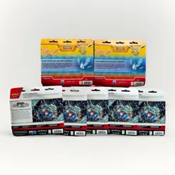 Pokemon TCG - Lot Of 5: Stellar Crown 3-Pack Blister & 2: SWSH 2 Pack Blister - Image 2
