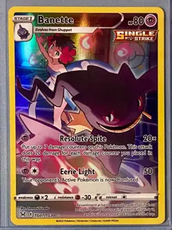 Pokemon TCG Banette TG07/TG30 Lost Origin Trainer Gallery Ultra Rare NM/M - Image 2