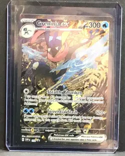 Pokemon TCG Greninja EX SVP 132 SHROUDED FABLE SIR PROMO SPECIAL ILLUSTRATION - Image 1