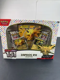 Pokemon TCG Scarlet & Violet 151 Zapdos EX Collection Box NEW SEALED RARE - Image 1