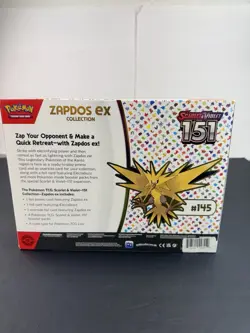Pokemon TCG Scarlet & Violet 151 Zapdos EX Collection Box NEW SEALED RARE - Image 4