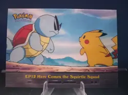 2000 Topps Pokemon TV Animation Here Comes Squirtle Squad #EP12 Blue Label - Image 1