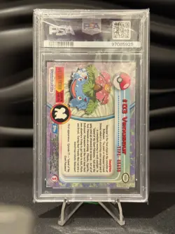 1999 Venusaur Topps #3 Pokemon TCG Pokemon Rare PSA 9 - Image 2