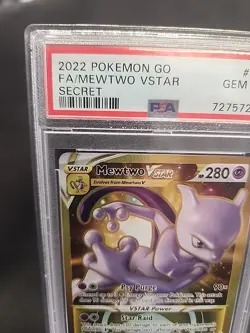 FA/Mewtwo VStar 2022 Pokemon Go Secret 086/078 PSA 10 - Image 2