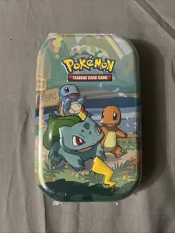 Pokemon TCG Celebrations Kanto Mini Tin Sealed Charmander Bulbasaur Squirtle - Image 1