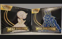 Pokemon TCG Mega Evolution ETBs Lucario & Gardevoir Set Of 2 NEW IN HAND SEALED - Image 1