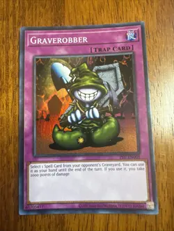 YuGiOh! Graverobber PSV-EN008 Super Rare 25th Anniversary - Image 1