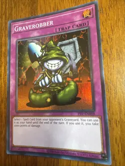 YuGiOh! Graverobber PSV-EN008 Super Rare 25th Anniversary - Image 3