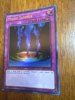 Yugioh 1x Magic Jammer Ultra Rare MRD-EN128 Metal Raiders 25th Edition NM - Image 2