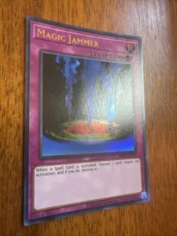 Yugioh 1x Magic Jammer Ultra Rare MRD-EN128 Metal Raiders 25th Edition NM - Image 3