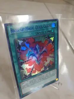 (Blue) Rank-Up-Magic Quick Chaos 1st Edition Ultra Rare DLCS-EN044 Yu-Gi-Oh! - Image 1