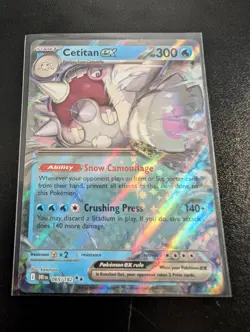 Pokemon TCG Cetitan EX Double Rare Card 65/182 Destined Rivals - Image 1