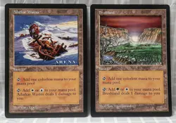 Magic The Gathering Oversized 6x9 Cards - Adarkar Wastes & Brushland MTG - Image 1