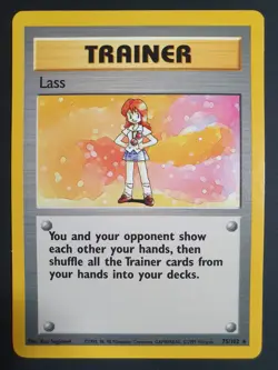 Lass 75/102 Trainer - Base Set 1 - Pokemon Card - Near Mint Condition - Image 1
