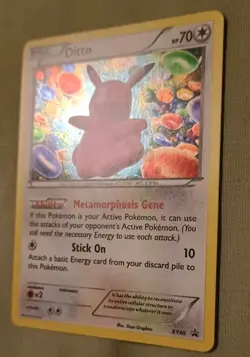 Pokemon TCG Ditto Black Star Promo Holo Card XY40 - Image 2