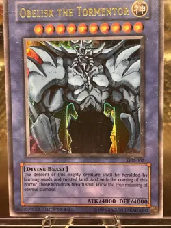 Obelisk the Tormentor GBI-002 Ultra Rare Holo Card - Image 1
