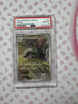 Pokemon TCG Lairon 184/167 Twilight Masquerade Illustration Rare Card - PSA 10 - Image 1