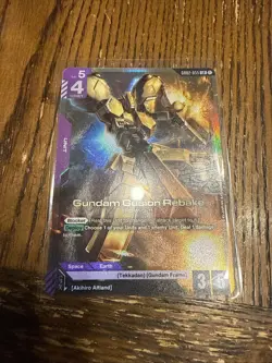 Gundam TCG Card Game Dual Impact GD02-055 LR Gundam Gusion Rebake RSW-G-11 Rare - Image 1
