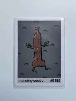 Pookiemoot Gen 2 - morningwoodo (Sudowoodo) - Pokemon Parody/Derpy card - Image 1