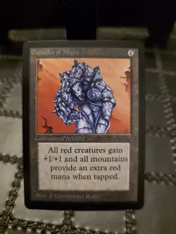 *P R 0 X Y* Mtg Magic The Gathering Gauntlet Of Might Trading Card *P R 0 X Y* - Image 1