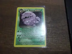 Dark Weezing Pokemon TCG WOTC Team Rocket NON- Holo Rare Card 31/82 NM/LP - Image 1
