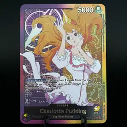 Charlotte Pudding OP08 Gold Leader PROXY CARD- ENGLISH- High Quality Texture - Image 1