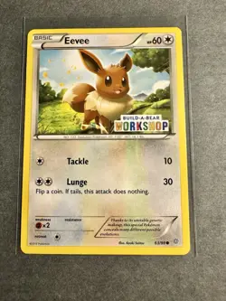Eevee 63/98 - Build-A-Bear Workshop Promo - Pokemon Card - LP - Image 1