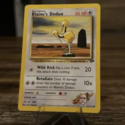 Pokemon TCG Card 2000 Gym Challenge Blaine's Doduo 61/132 - Image 2