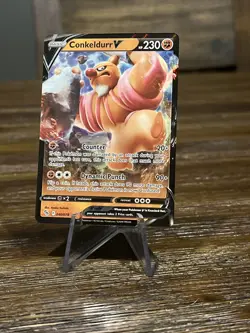 Pokemon Conkeldurr V 40 Pokemon Go Ultra Rare Holo Card + Top Loader - Image 2