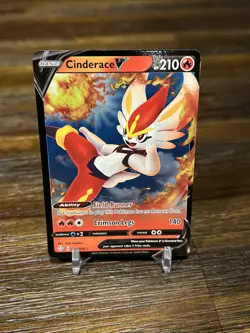 Pokemon TCG: Shining Fates - Cinderace V 018/072 (NM/M Ultra Rare Holo Card) - Image 1