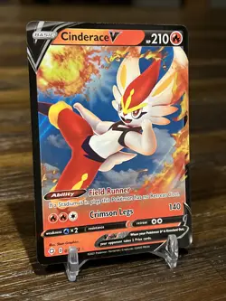 Pokemon TCG: Shining Fates - Cinderace V 018/072 (NM/M Ultra Rare Holo Card) - Image 3
