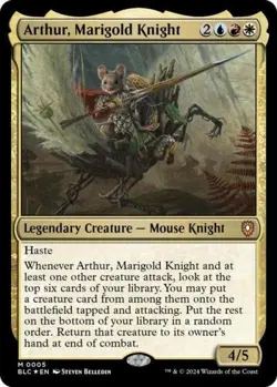 ~ Arthur, Marigold Knight ~ NM Foil ~ Commander: Bloomburrow ~ MTG ~ - Image 1