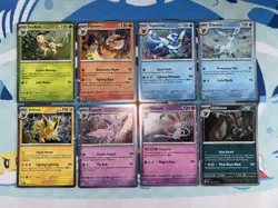 Pokemon Prismatic Evolutions Cosmos Promo Cards (From Costco Mini Tins, 8 Cards) - Image 1