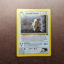 Giovanni's Persian 8/132 Pokemon Gym Challenge Holo Rare Card - MP - Image 1