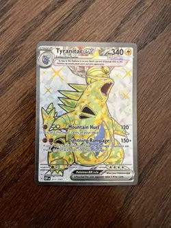 Tyranitar ex 211/197 SV03: Obsidian Flames Holo Pokemon Card Free Fast Shipping - Image 1