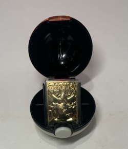 1999 Burger King Pokemon Togepi 23K Gold Plated Trading Card + Poke Ball - Image 1