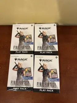 LOT OF 4 Magic The Gathering Final Fantasy Play Pack 3 Packs & Promo SEALED NEW - Image 1