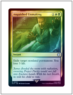 1x Anguished Unmaking, Foil, Magic the Gathering MTG NM - Image 1