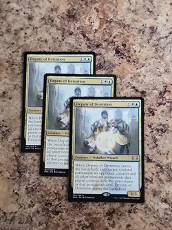 3x MTG Deputy of Detention NM Ravnica Allegiance RNA Unplayed Commander EDH - Image 1